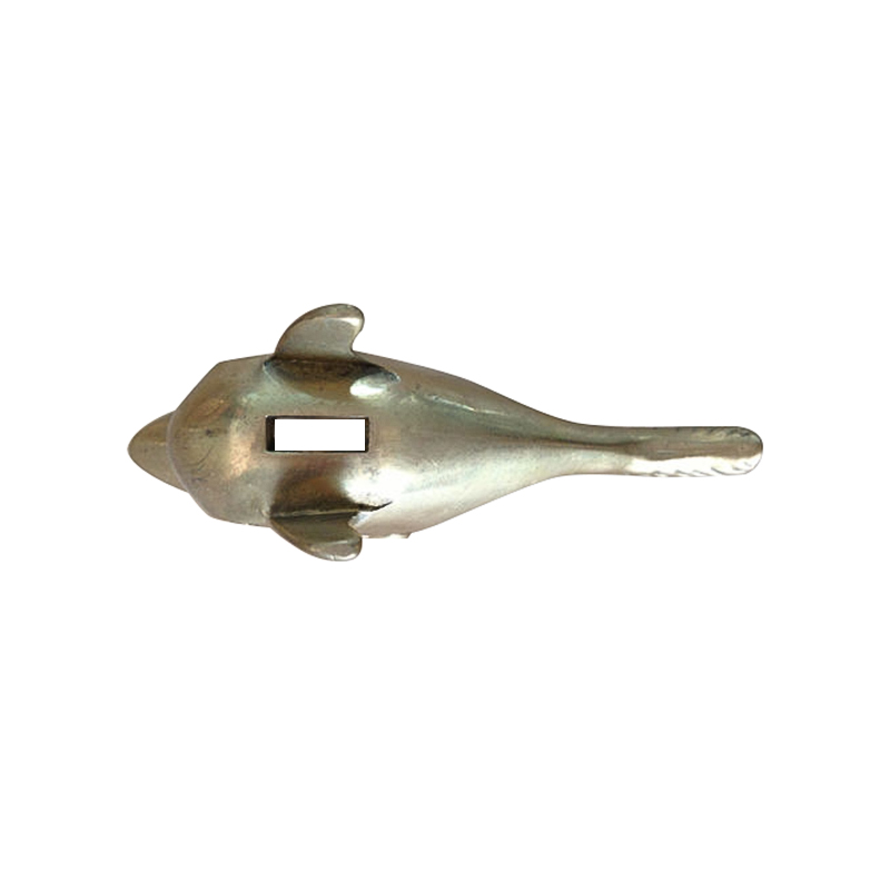 Delfino d'erba pressofuso